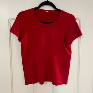 NWOT Lululemon Red Crop T